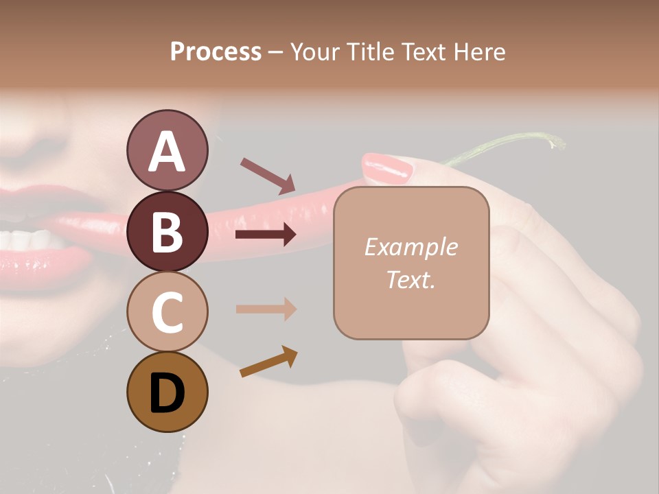 Portrait Bite Diet PowerPoint Template