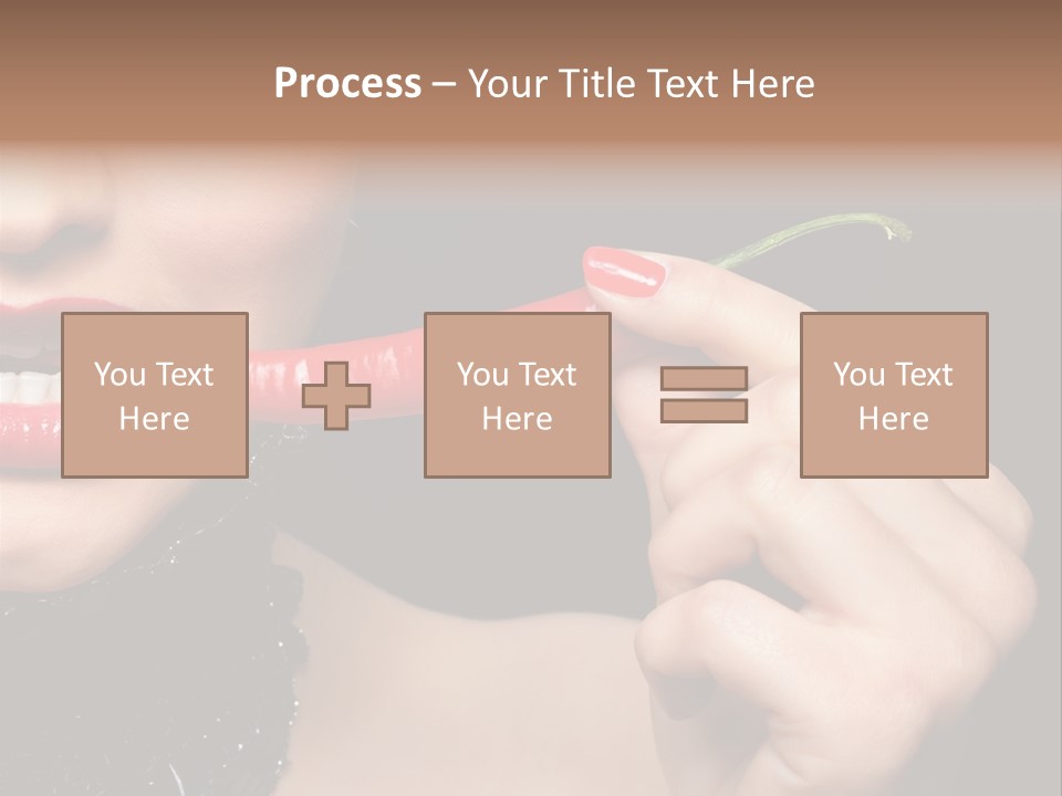 Portrait Bite Diet PowerPoint Template