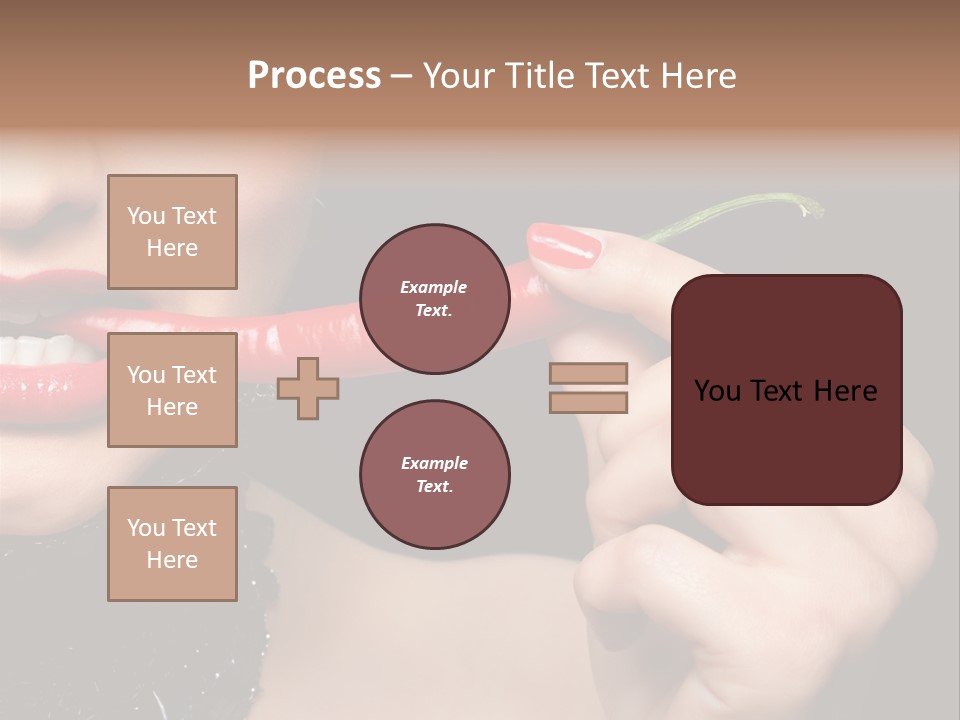 Portrait Bite Diet PowerPoint Template