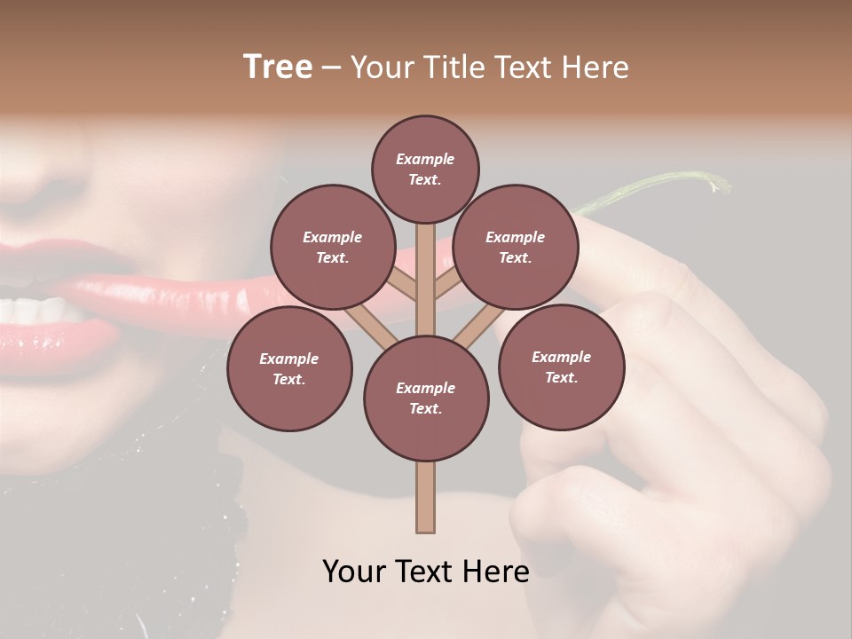 Portrait Bite Diet PowerPoint Template