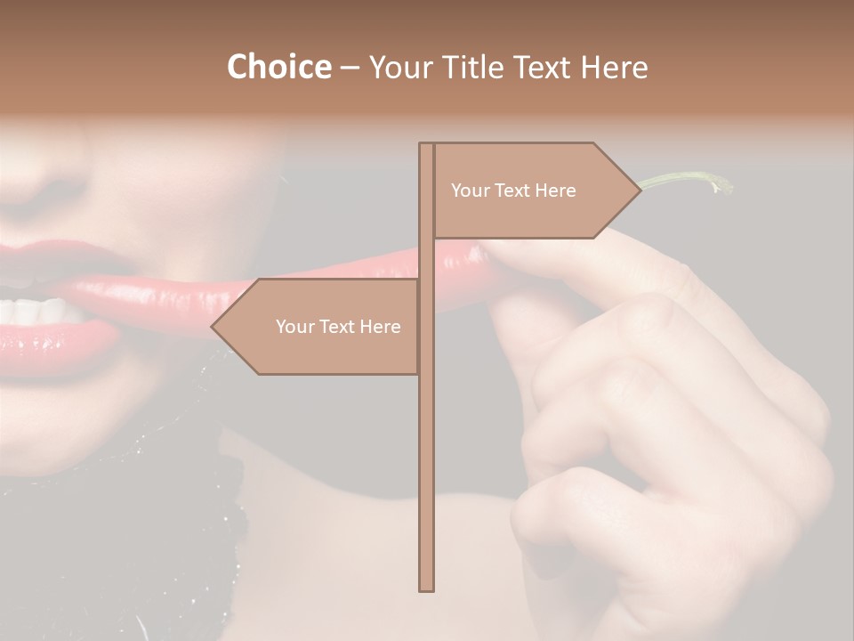 Portrait Bite Diet PowerPoint Template