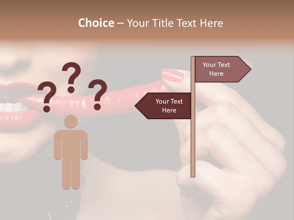 Portrait Bite Diet PowerPoint Template