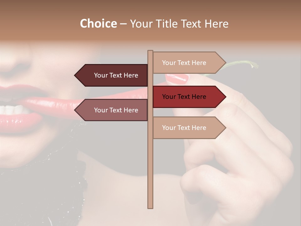 Portrait Bite Diet PowerPoint Template