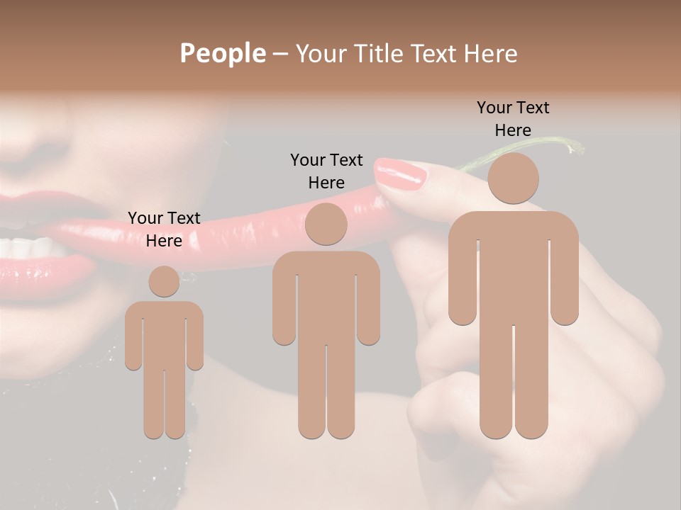 Portrait Bite Diet PowerPoint Template