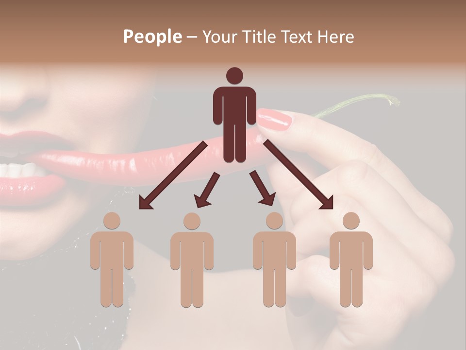 Portrait Bite Diet PowerPoint Template