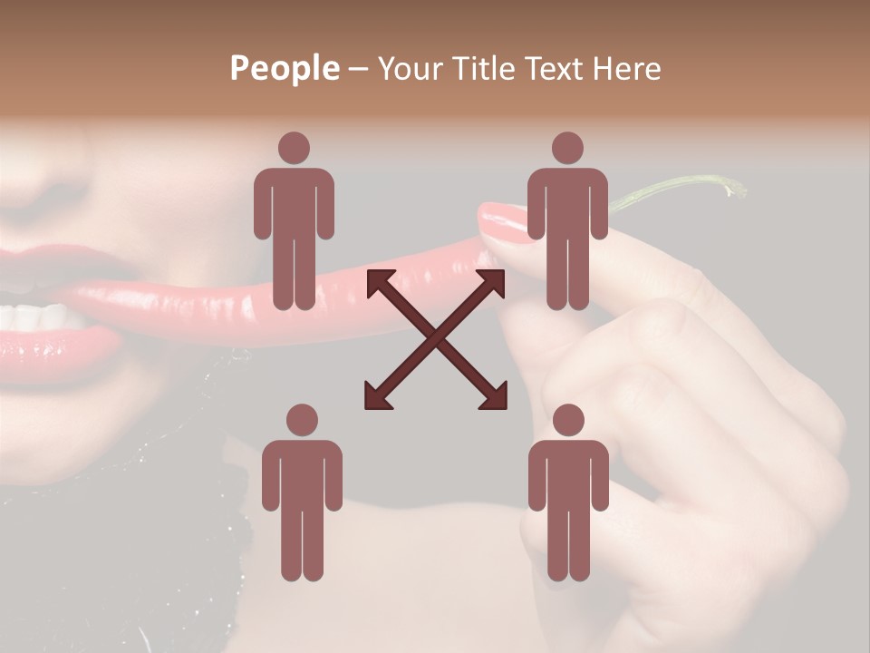 Portrait Bite Diet PowerPoint Template