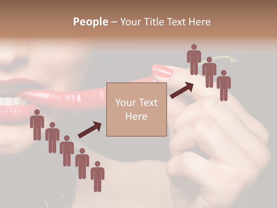 Portrait Bite Diet PowerPoint Template