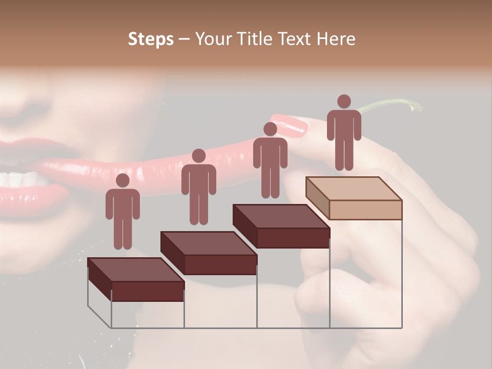 Portrait Bite Diet PowerPoint Template