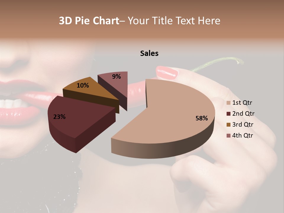 Portrait Bite Diet PowerPoint Template