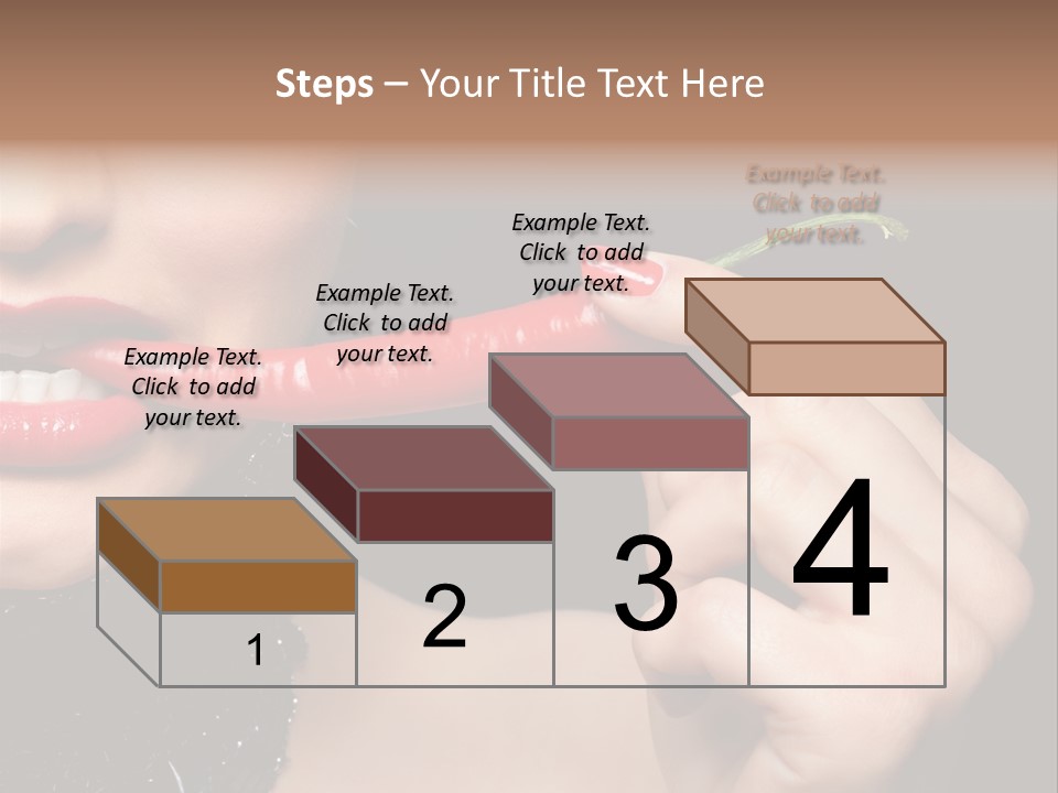 Portrait Bite Diet PowerPoint Template