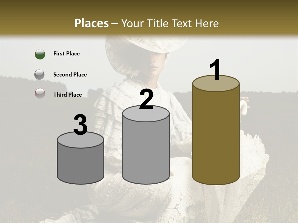 Dress Feminine Retro PowerPoint Template