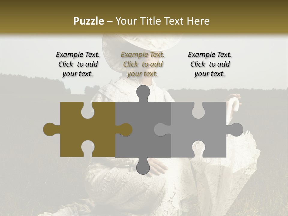 Dress Feminine Retro PowerPoint Template