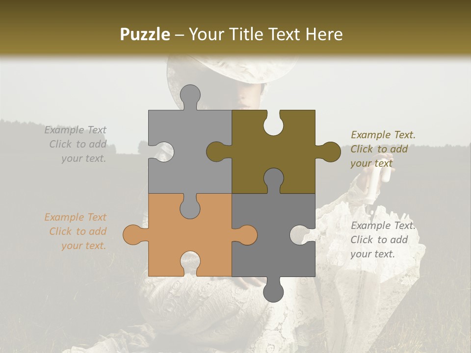 Dress Feminine Retro PowerPoint Template