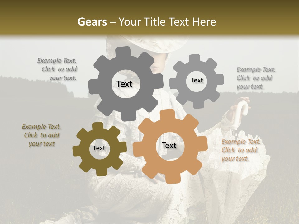 Dress Feminine Retro PowerPoint Template