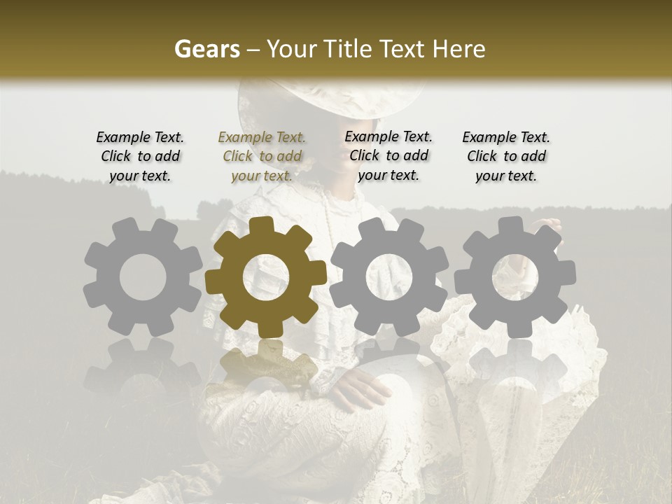 Dress Feminine Retro PowerPoint Template