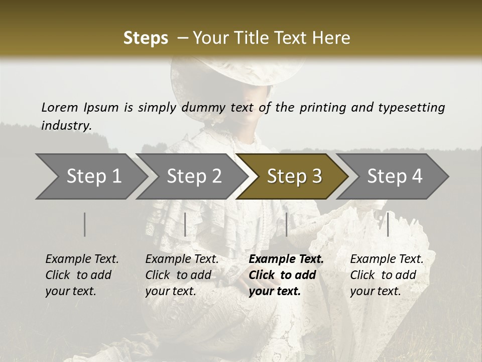 Dress Feminine Retro PowerPoint Template