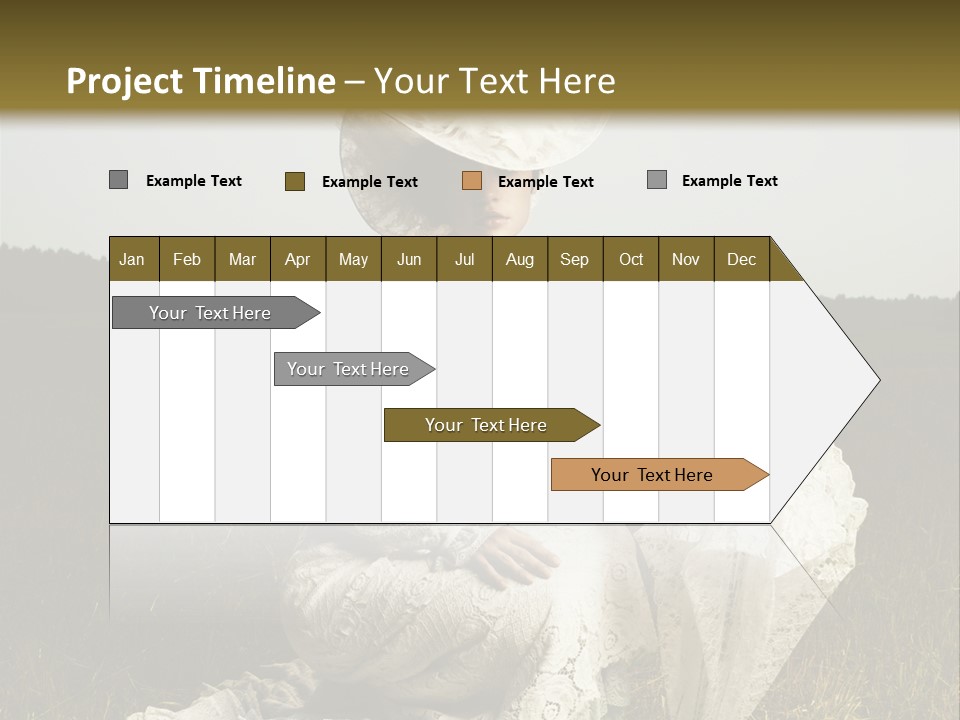 Dress Feminine Retro PowerPoint Template