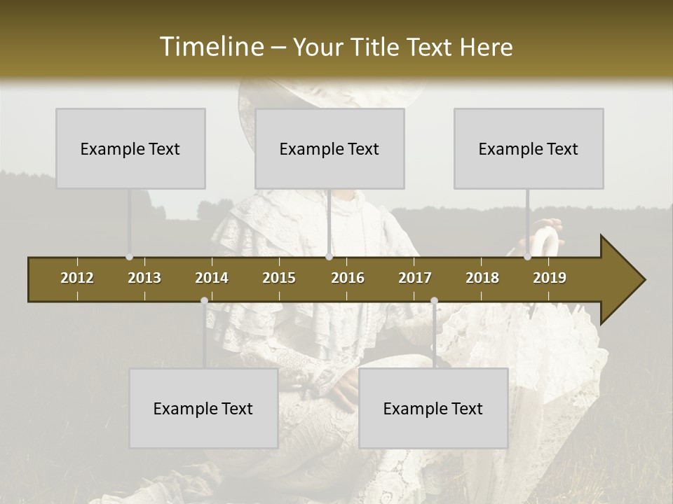 Dress Feminine Retro PowerPoint Template