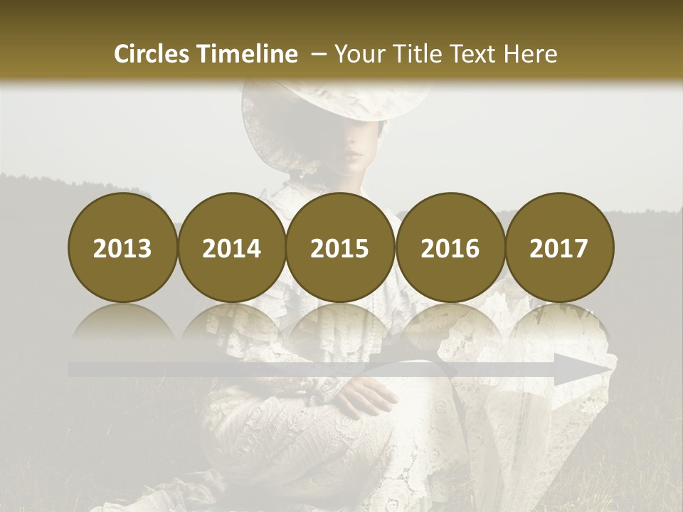 Dress Feminine Retro PowerPoint Template