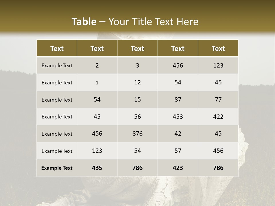 Dress Feminine Retro PowerPoint Template