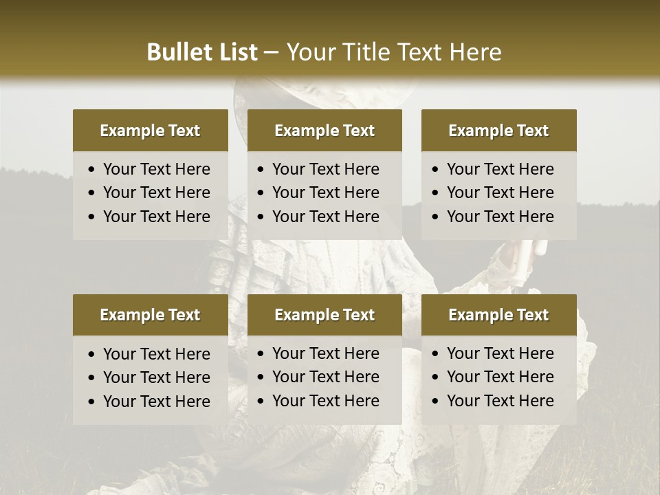 Dress Feminine Retro PowerPoint Template