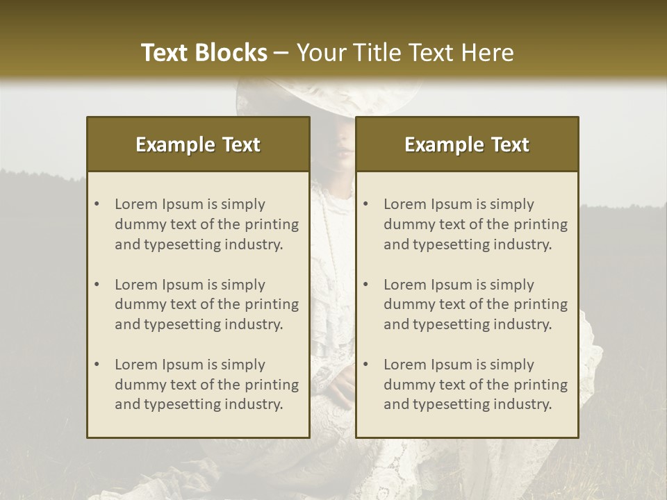 Dress Feminine Retro PowerPoint Template