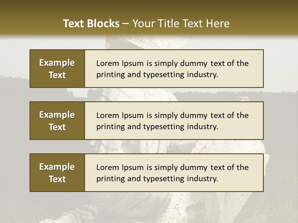 Dress Feminine Retro PowerPoint Template