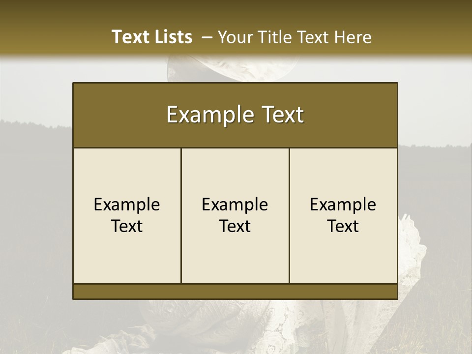 Dress Feminine Retro PowerPoint Template