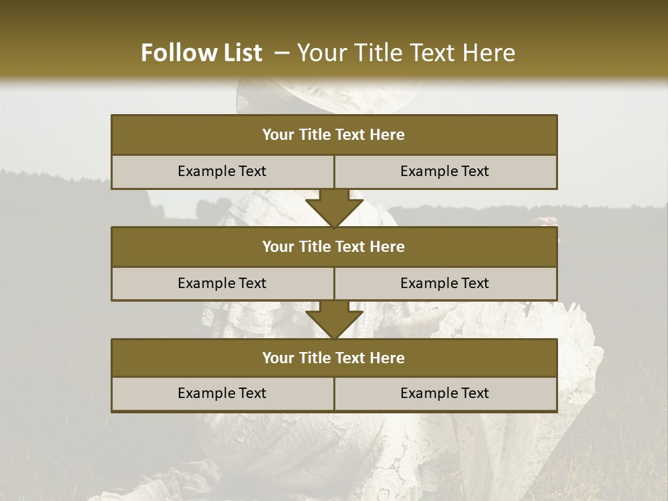 Dress Feminine Retro PowerPoint Template