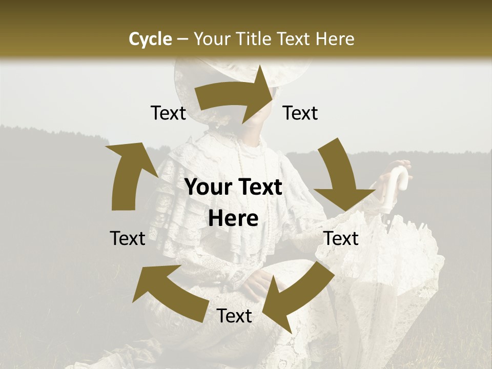 Dress Feminine Retro PowerPoint Template