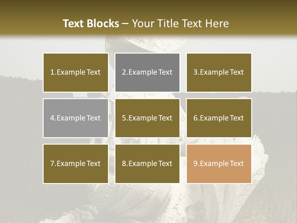 Dress Feminine Retro PowerPoint Template