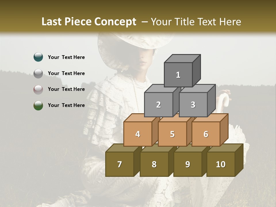 Dress Feminine Retro PowerPoint Template