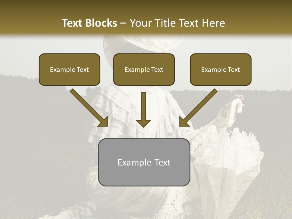 Dress Feminine Retro PowerPoint Template