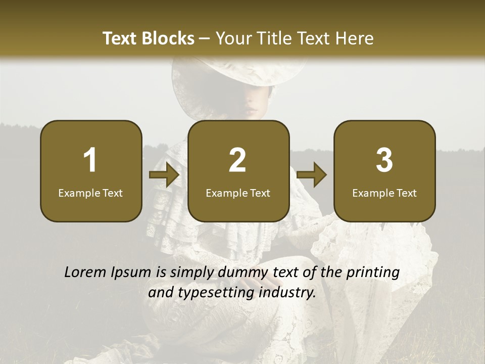 Dress Feminine Retro PowerPoint Template