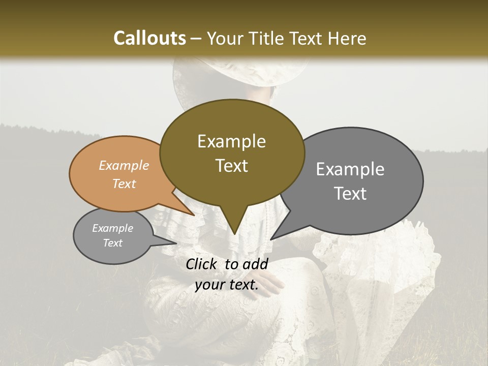 Dress Feminine Retro PowerPoint Template