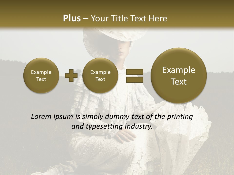 Dress Feminine Retro PowerPoint Template