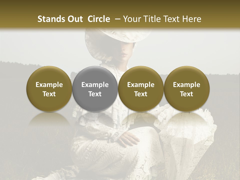 Dress Feminine Retro PowerPoint Template