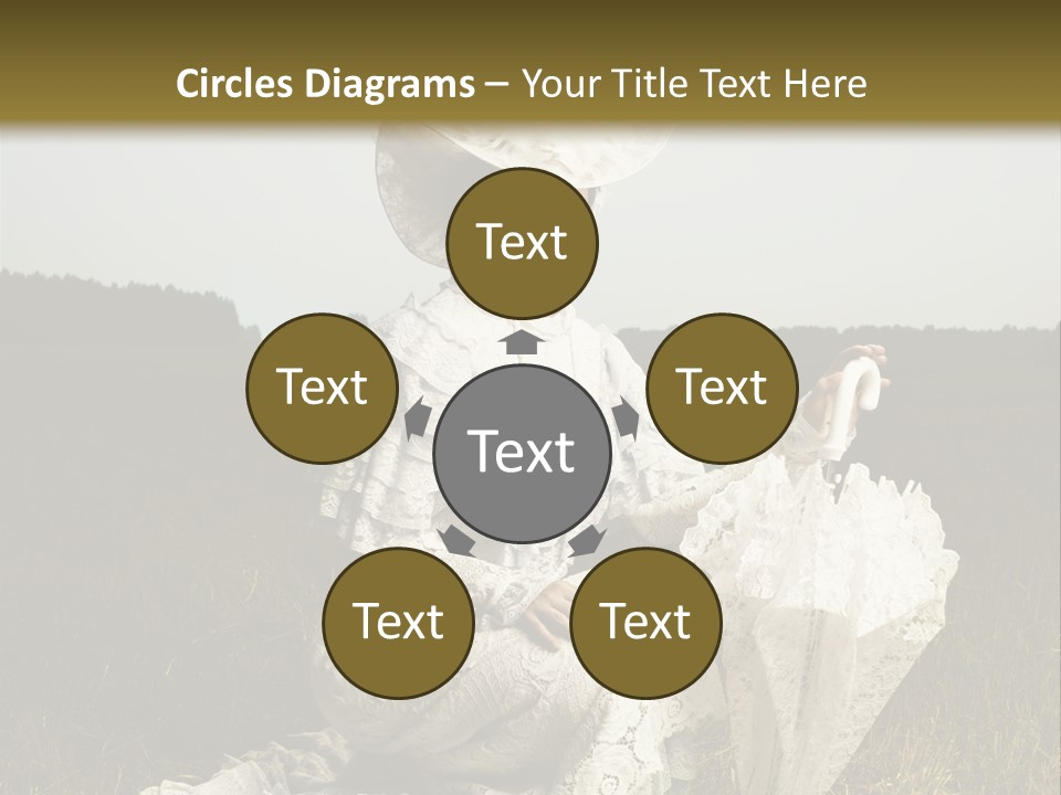 Dress Feminine Retro PowerPoint Template