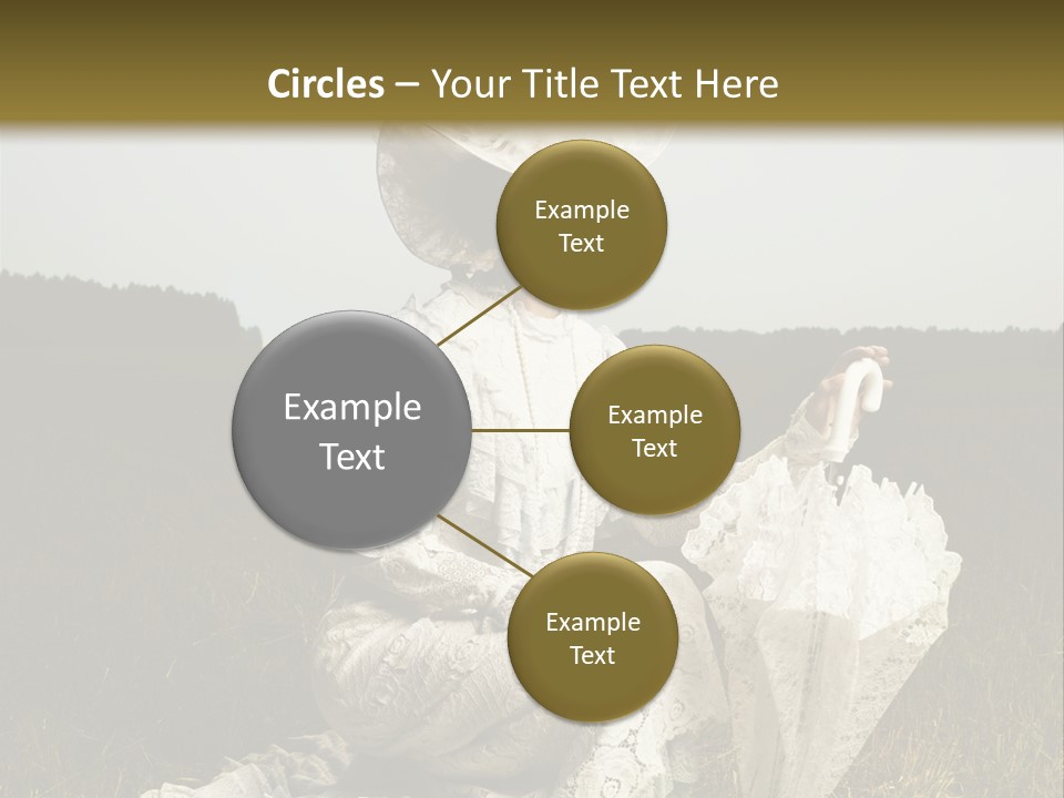 Dress Feminine Retro PowerPoint Template