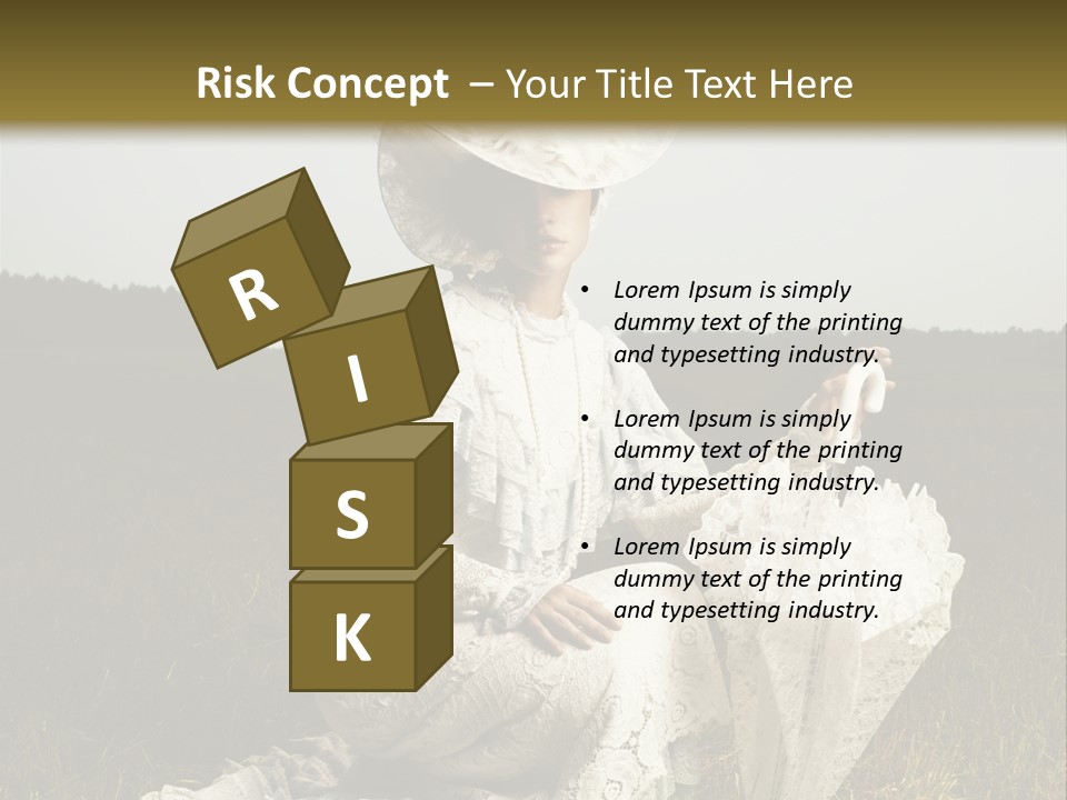 Dress Feminine Retro PowerPoint Template