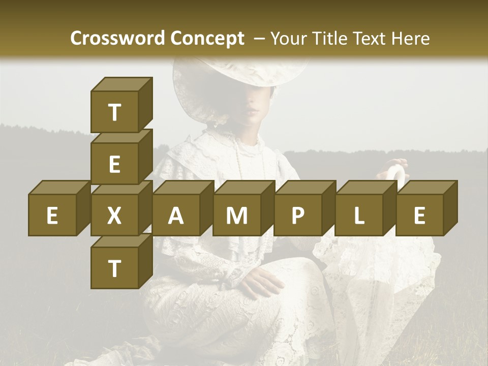 Dress Feminine Retro PowerPoint Template