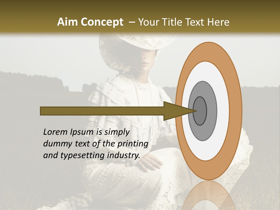 Dress Feminine Retro PowerPoint Template