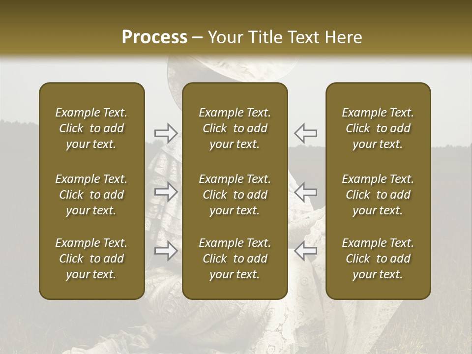 Dress Feminine Retro PowerPoint Template