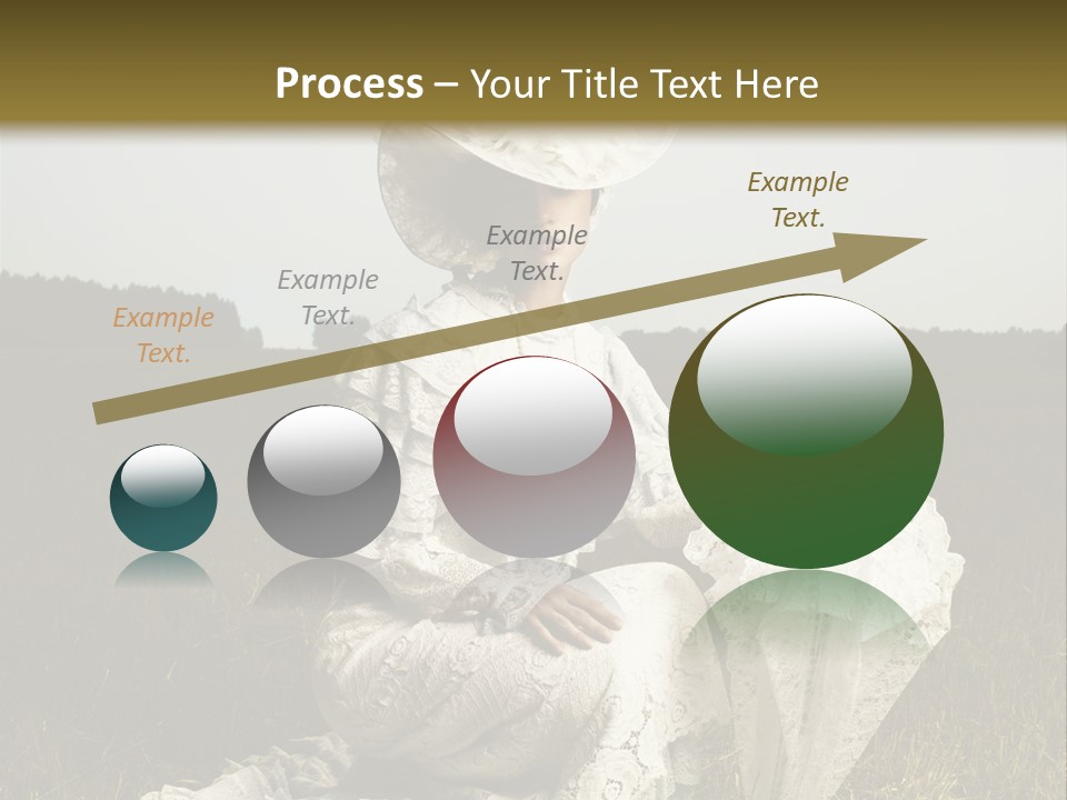 Dress Feminine Retro PowerPoint Template