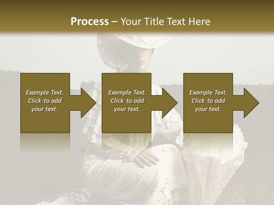 Dress Feminine Retro PowerPoint Template