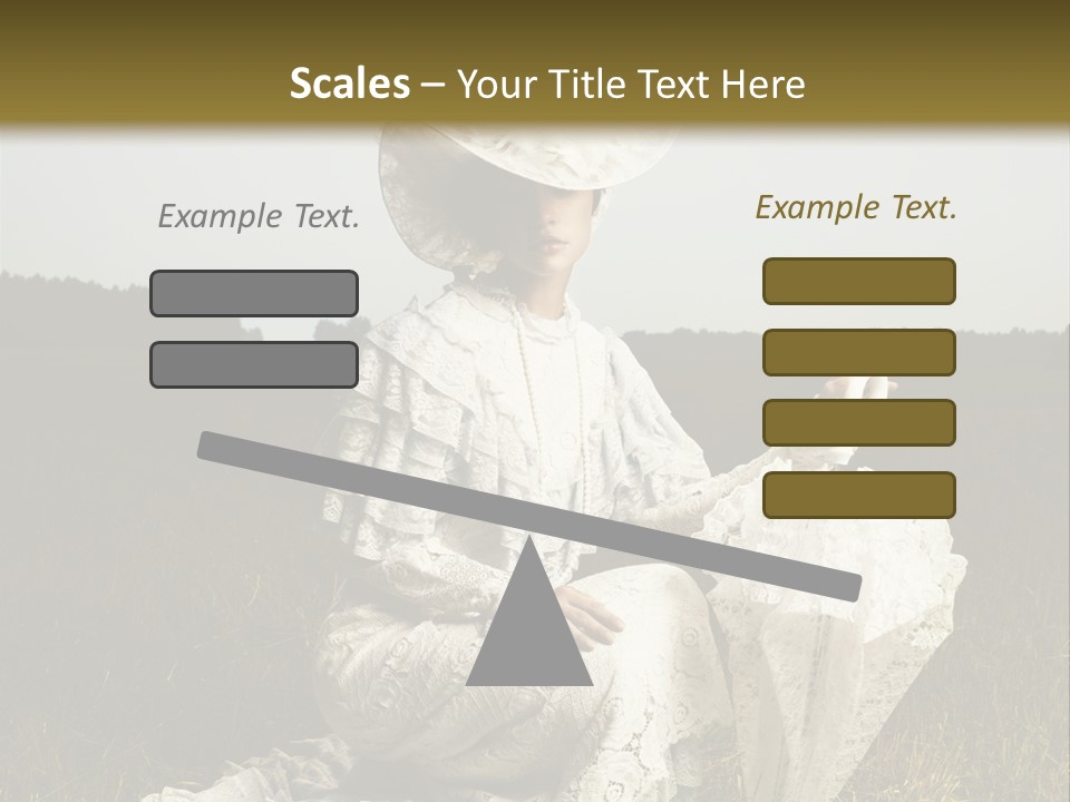 Dress Feminine Retro PowerPoint Template