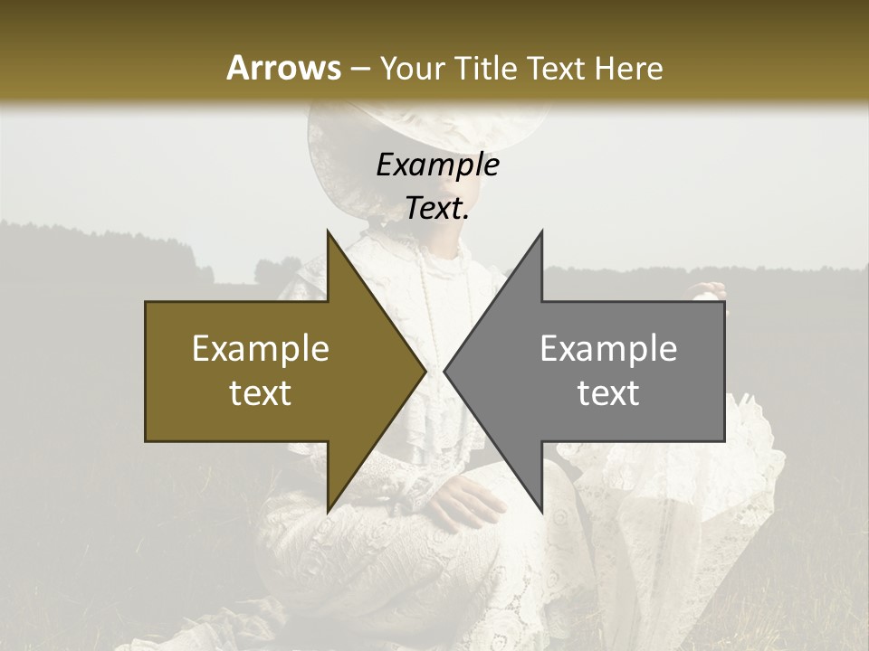 Dress Feminine Retro PowerPoint Template