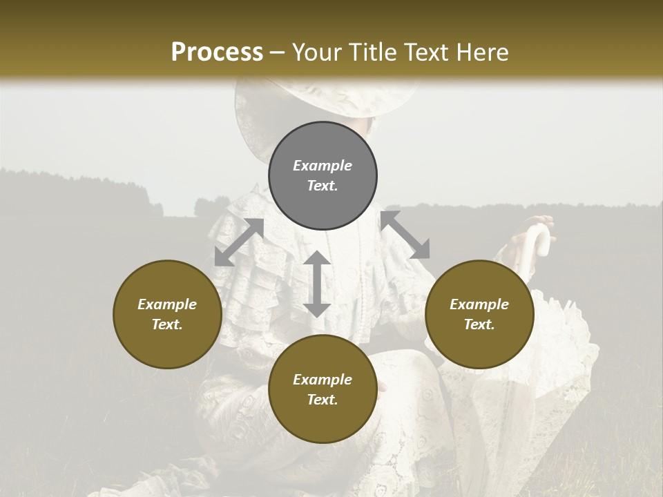 Dress Feminine Retro PowerPoint Template