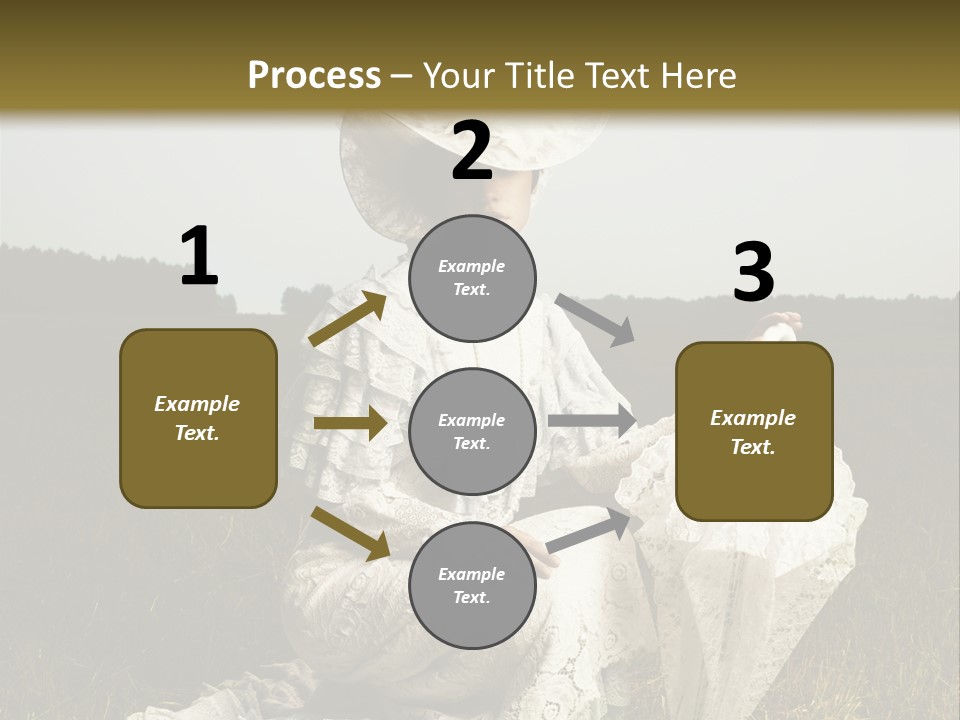 Dress Feminine Retro PowerPoint Template