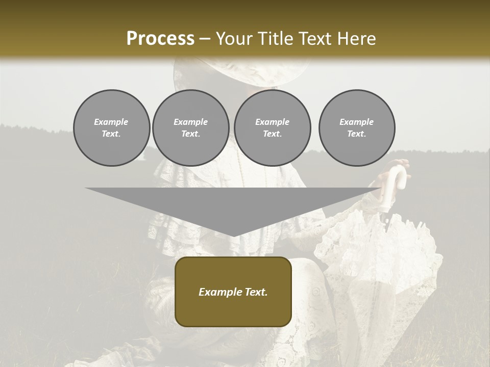 Dress Feminine Retro PowerPoint Template